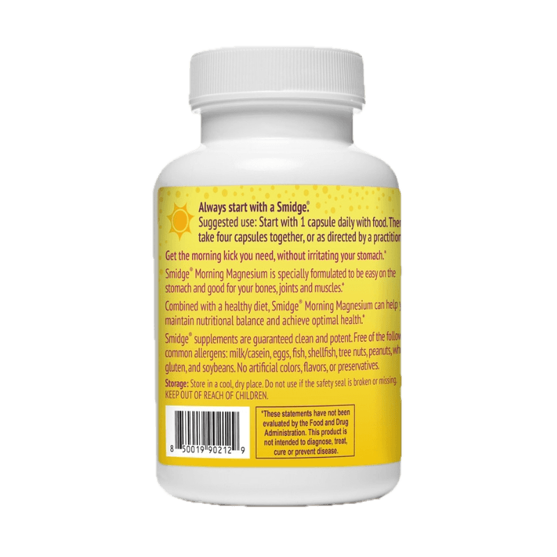 Smidge Morning Magnesium 120 kapsler