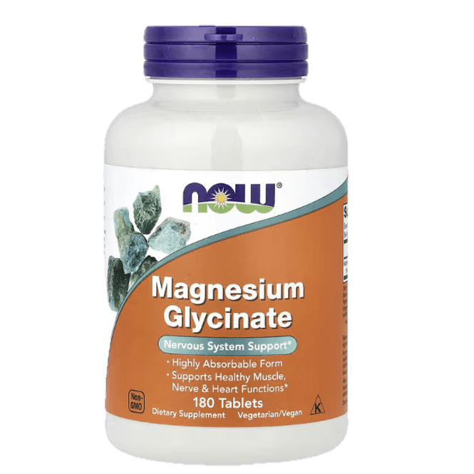 Hovedbilde Now Magnesium Glycinate, 180 Tabletter