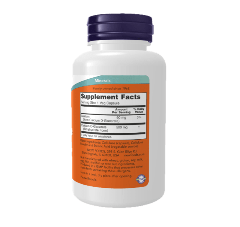 Kalsium D-Glukarat 500mg, 90 kapsler